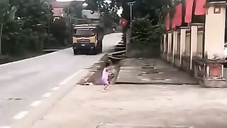 Truck Driver and a Little Girl Dance