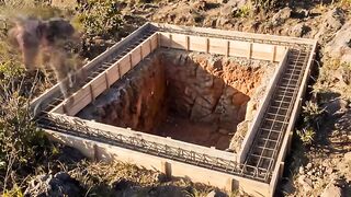 The project includes excavation in uneven ground