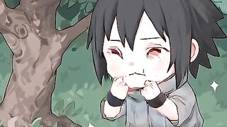 a-chibi-sasuke-is-about-to-enjoy-a-juicy-red-tomat 2