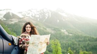 Woman - woman looking a map | Trending HD Video