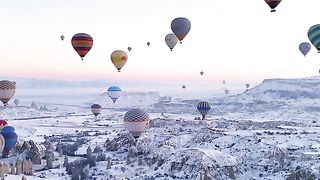 A snowy morning in Cappadocia ❄️✨