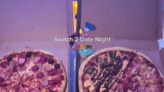 Nintendo Switch 2 Date Night, complete with Pizza and Mario Kart World ????????️ Winner gets the Super Star trophy ????