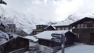 Winter solstice - a residential community in a mountain valley covered in snow | Trending HD Vi