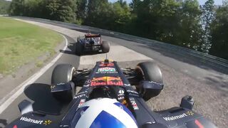 Vettel Vs Coultard F1 Car Race Around Full Nurburgring