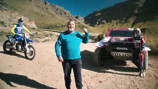 Who is Quickest up Africa's Hardest Road？ Dakar Rally Car VS Dirt Bike.
