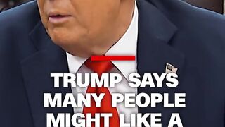 Trump says many people might
