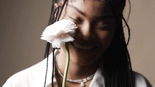 The Pioneer Woman - female model posing with a flower | Trending HD Video