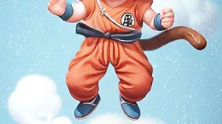 chibi-goku-is-fast-asleep-on-a-small-floating-clou 2