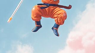 chibi-goku-is-fast-asleep-on-a-small-floating-clou 4