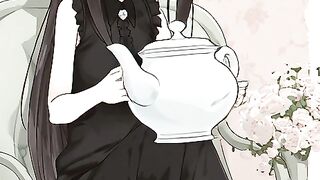 chibi-kaguya-tries-to-act-elegant-while-sipping-te