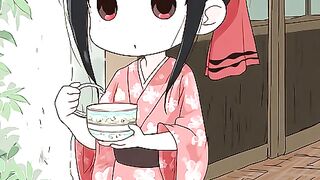 chibi-kaguya-tries-to-act-elegant-while-sipping-te 3