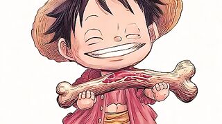 chibi-luffy-stuffs-a-massive-piece-of-meatbone-and 2