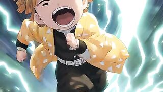 chibi-zenitsu-running-at-lightning-speed-away-from