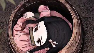 chibi-nezuko-tries-to-crawl-back-into-her-wooden-b 3