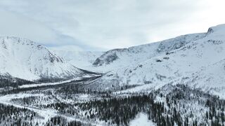 The Shy Snow Woman and the Cursed Ring - drone footage of snow covered mountains | Trending HD
