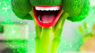 Talking Broccoli Reveals: Fiber Power Burns Belly Fat! ???????? #HealthTips #ViralShorts #AITalking #BellyFatBurn aivideo