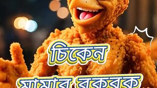 Fried chicken are very funny Talkative