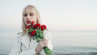 Woman Within - beautiful woman holding flowers | Trending HD Video