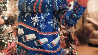 Funnyfuzzy - man dancing beside a christmas tree | Trending HD Video