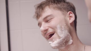 Funnyfuzzy - playful young couple shaving together | Trending HD Video