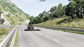 Realistic Highway Car Crashes #5