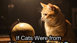 If cats were from different countries #cat#meow