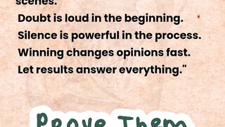 They Doubt You Until You Win ???????? #mindset #comeback #success #shorts