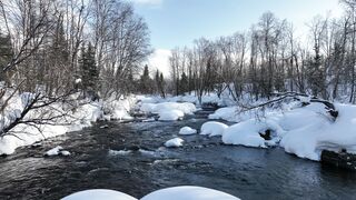 The Shy Snow Woman and the Cursed Ring - flowing river | Trending HD Video