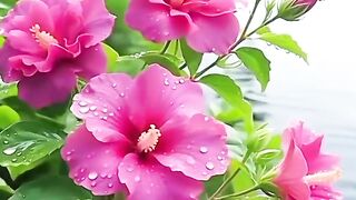 The scenery beautiful flowers