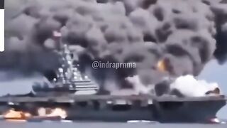 Kapal induk AS hancur