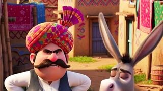 The Lazy Donkey Ran Like Fire After Hearing THIS ???? | Funny Village Story | #shorts #ai #cartoon