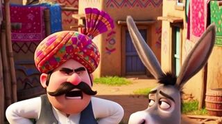 The Lazy Donkey Ran Like Fire After Hearing THIS ???? | Funny Village Story | #shorts #ai #cartoon 2