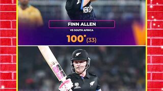 Finn Allen ???????? 100 off just 33 balls, the fastest century in Men's T20 World Cup