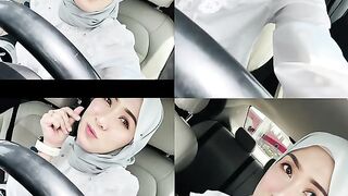 Collage of Elegance: A Hijab-Clad Beauty