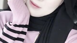 Mysterious Beauty in the Car