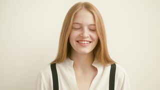 Funny Gift Ideas - teenage girl smiling and looking at camera | Trending HD Video