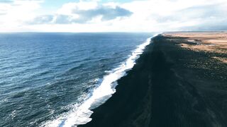 Travelon - a black sand beach in iceland | Trending HD Video