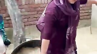 Desi girl hardworking
