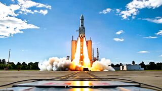 Rocket Launching to the Sky with Bold Smoke in the Ground with Beautiful Fire