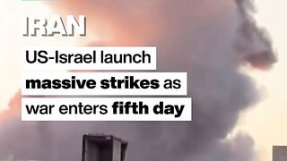 US–Israel Launch Massive Strikes on Iran as War Enters Day 5 | Middle East Conflict Escalates