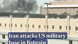 live Iran attacks US military base in Bahrain after Israel strikes