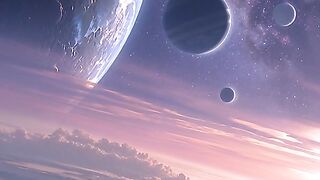 Beautiful View Moving Planet