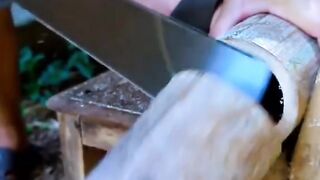 Oddly Satisfying Bamboo Turning: DIY Eco-Friendly Mug"