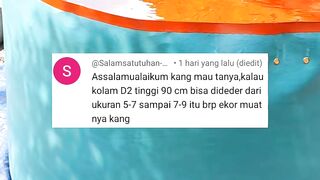 Usaha PEMBIBITAN lele dikolam BULAT tanpa RANGKA❗HASILNYA❓