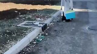 We will feed every stray cat, even if it is very shy.