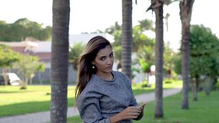 Woman Within - slow motion video of a beautiful girl running hands through her hairs | Trending
