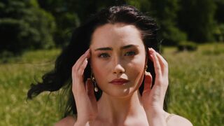 The Shy Snow Woman and the Cursed Ring - beautiful woman touching her hair | Trending HD Video