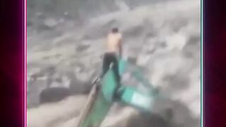 Banjir Lahar Ketika Hujan Lebat Di Jawa tengah Indonesia