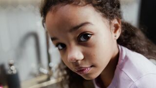 Funnyfuzzy - a happy girl with curly hair | Trending HD Video