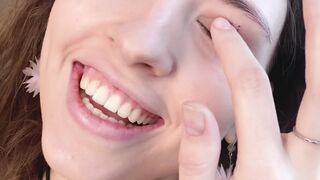 Funnyfuzzy - a woman applying glitter on her eyelids | Trending HD Video